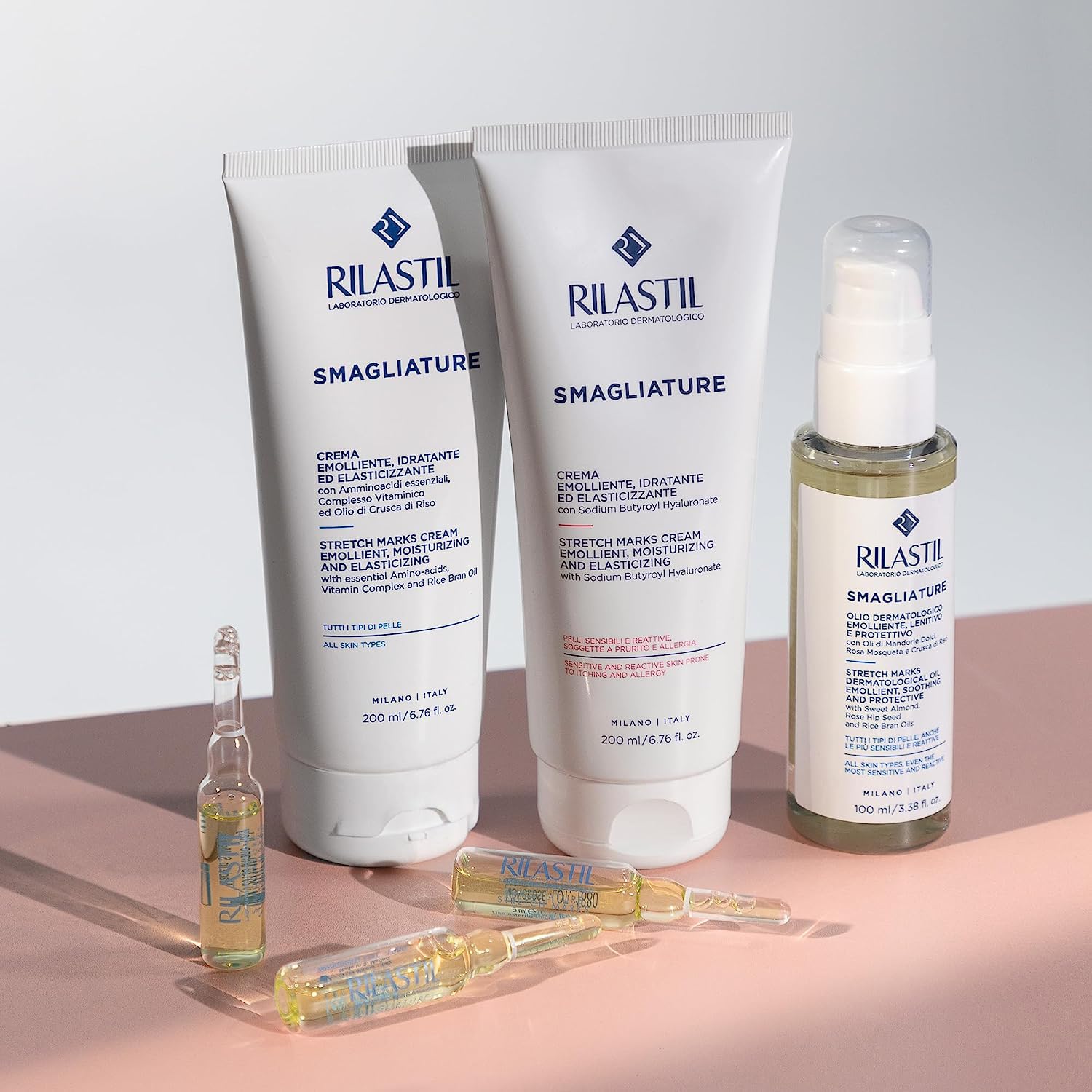 Rilastil Stretch Mark Cream for Sensitive Skin 200ml and Reactive