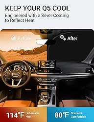 Proadsy 2024 Upgrade Front Windshield Sun Shade