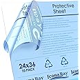 Icona Bay PET Plexiglass, Thin & Flexible Plastic Sheets (24x36 x 0.03 inch, Clear, 10 Pack), PET Sheeting is Pliable Unlike Acrylic, Easy to Cut for DIY Art Projects & Protective Barriers