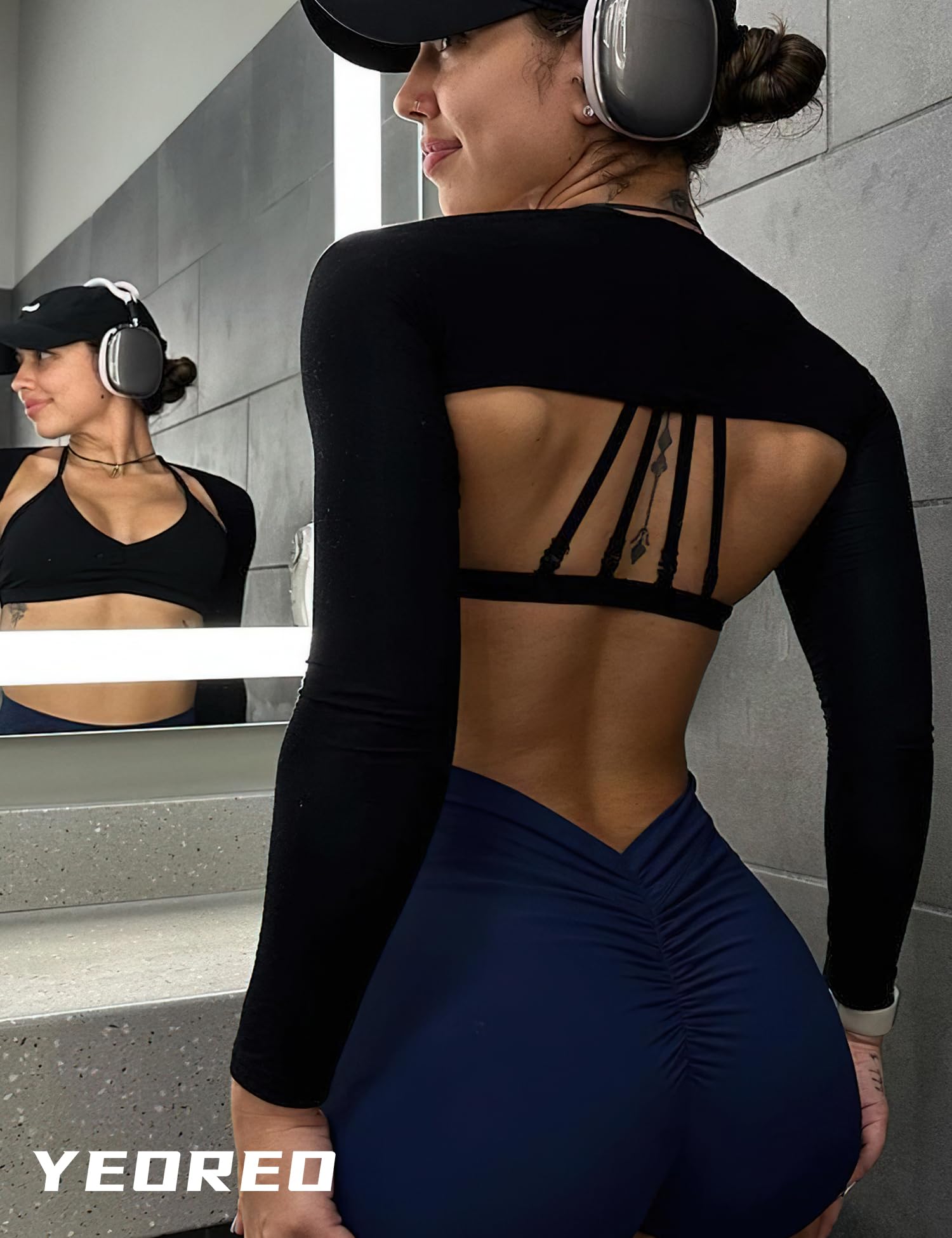 Open Back Gym Bra