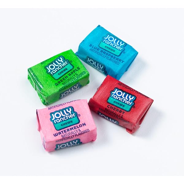 JOLLY RANCHER CHEWS ASSORTED FRUIT FLAVORED CANDY BOX, 2.06 OZ (12 COUNT)