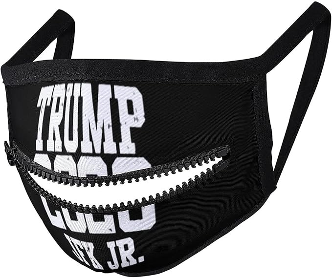 Trump JFK Jr 2020Detachable Zipper Face Mask for Unisex Reusable Dust