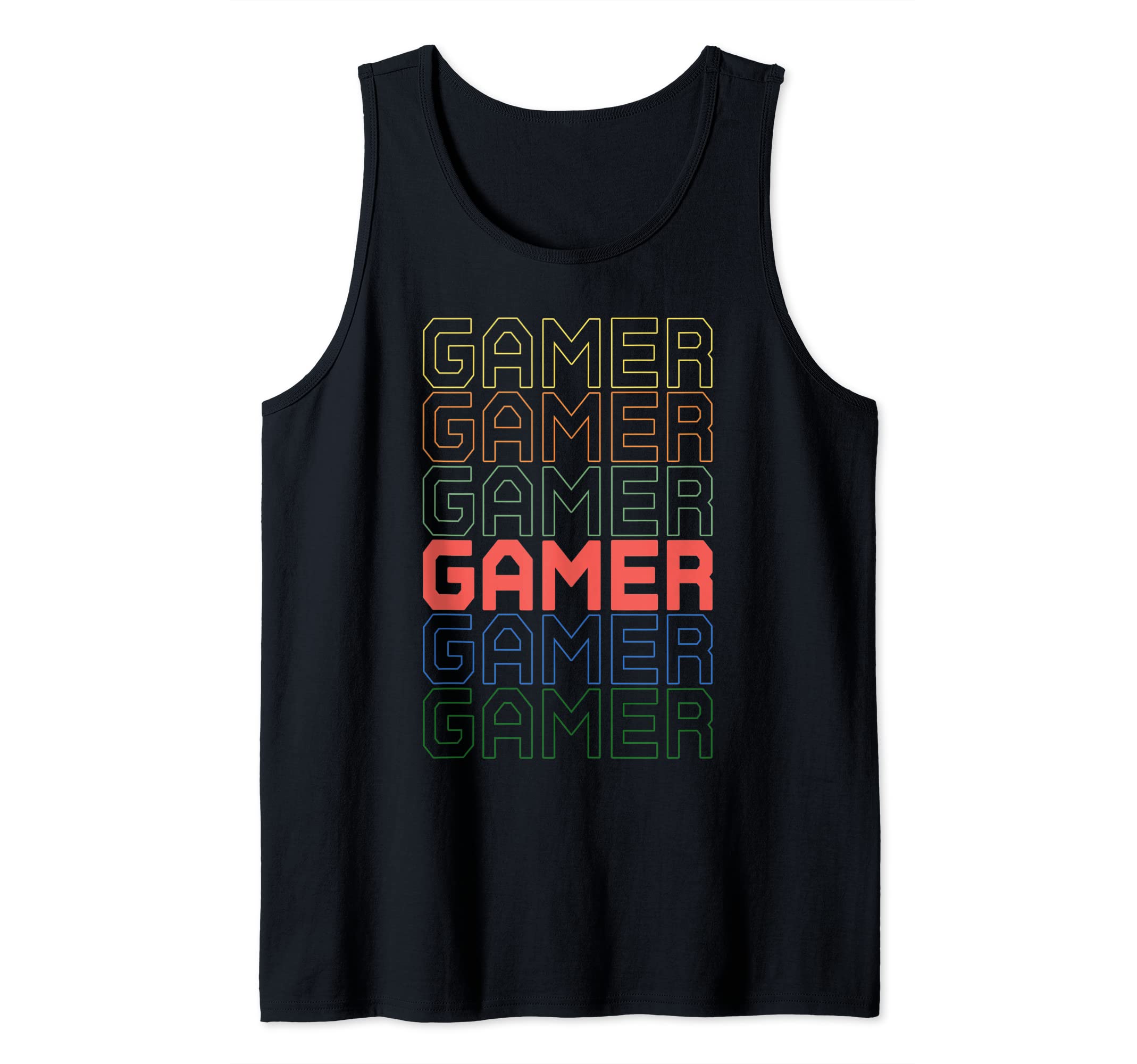 Gamer Vintage Retro Video Game Player Tank Top
