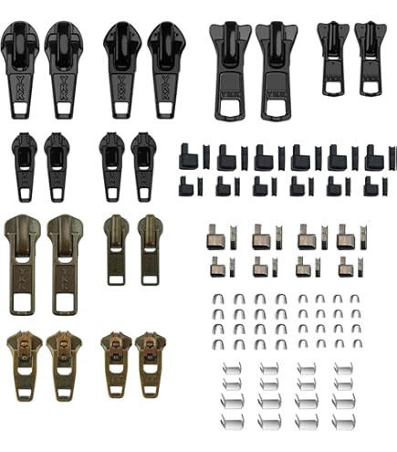 Amazon.com: Zipper Repair Kit Solution YKK® 8 Sets Auto Lock