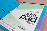 Silvine A4 Green Paper Dyslexia Refill Pad 100 Pages Lined Margin view 8