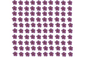 YUNZHI 100pcs/pack Dried Flower for Resin Small Plum Blossom Narcissus, Dry Flower, Real Flower, Nail Flower Material, Glue Drop, Mobile Phone case, Hand Made (Deep Purple)