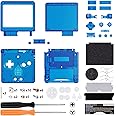 IPS Ready Upgraded eXtremeRate Clear Blue Custom Replacement Housing Shell for Gameboy Advance SP GBA SP – Compatible with Both IPS & Standard LCD – Console & Screen NOT Included