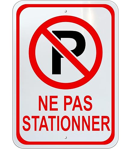 Panneaux De Stationnement Réglementation Panneau « No Parking Please Do Not Park Here Access Required Panneau De Stationnement Pour Véhicule