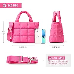 KALIDI Quilted Tote Bag Small Puffer Crossbody Bag