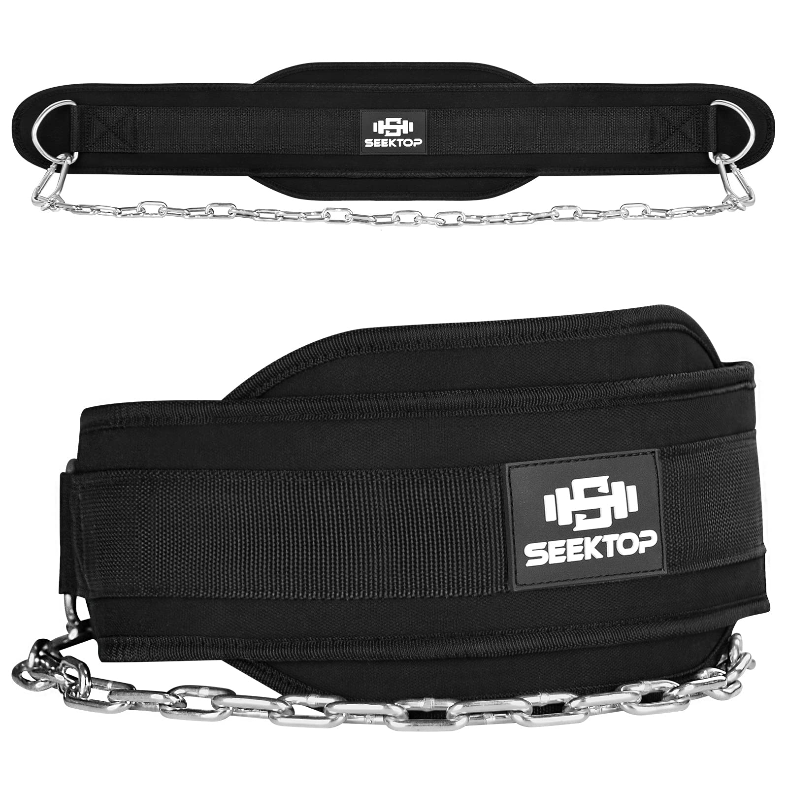 Seektop Dip Belt for Weightlifting - GYM Workout Pull Ups with Chain,...