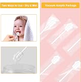 EASICUTI Baby Tongue Cleaner 52Pcs Newborn 2 Finger Toothbrush Gum Cleaner view 6