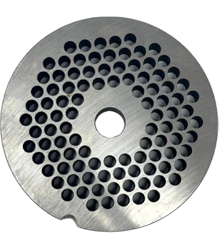 Smokehouse Chef #22 Meat Grinder Plate - 3/4" (20mm) Large Holes, 3 3/16" Diameter, Stainless Steel - View #9