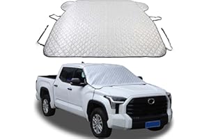 CHEAYAR Car Windshield Snow Cover Compatible for Toyota Tundra 2022 2023, for 4 Layers Protection, Frost Ice Removal Sun Shade for Winter Protection, Extra Large and Thick Windshield Ice Cover Fits for Trucks