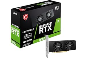 MSI GeForce RTX 3050 LP 6G OC (6GB GDDR6/PCI Express 4.0/1492MHz/14000MHz/Low Profile)
