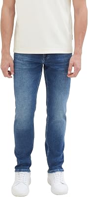Josh Regular Slim - Jeans da Uomo, 10119 - Used Mid Stone Blue Denim, 36W x 32L