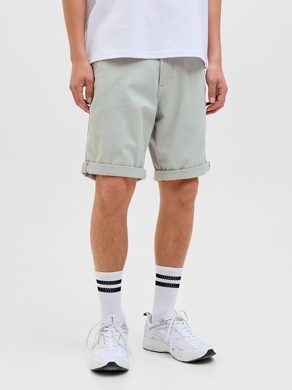 Pantaloncini da Uomo Jpstbowie Solid SRT SN, Grigio Acqua, L
