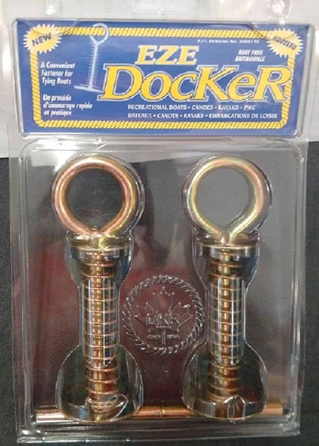 EZE Docker Portable Dock Ring, Cleat & Temporary Mooring, Dock Cleats
