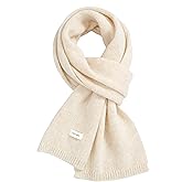 Bawnhaw Women Long Knit Scarf Neck Warmer for Cold Weather Soft Wool-Like Fall Winter Warm Beanie Scarves Wrap for Women Men