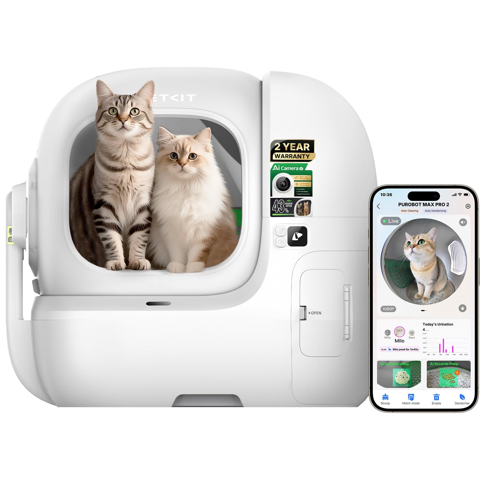 PETKIT PUROBOT MAX PRO 2 Self...