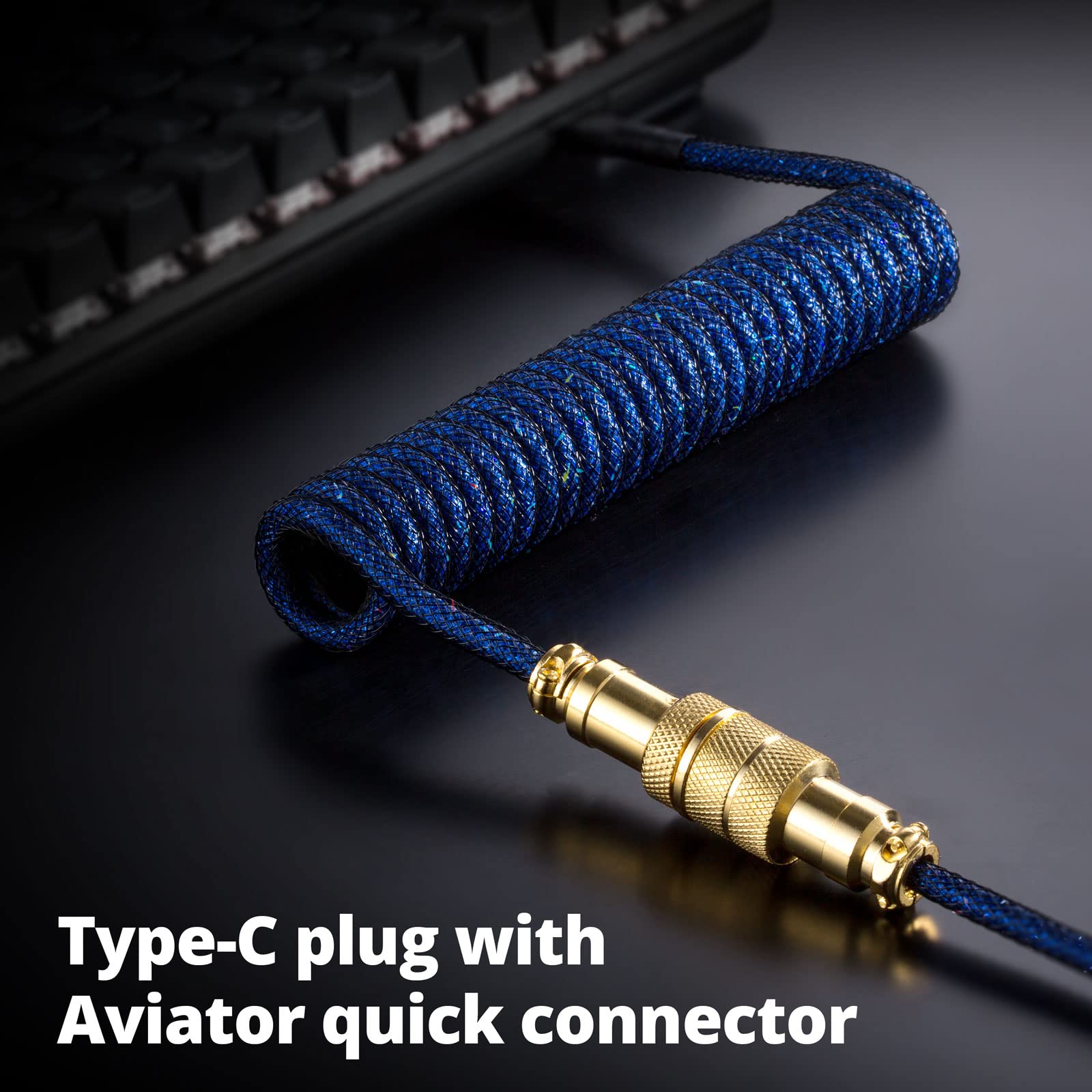 Mua GUNMJO Starlight Coiled USB C Keyboard Cable for Gaming Keyboard ...