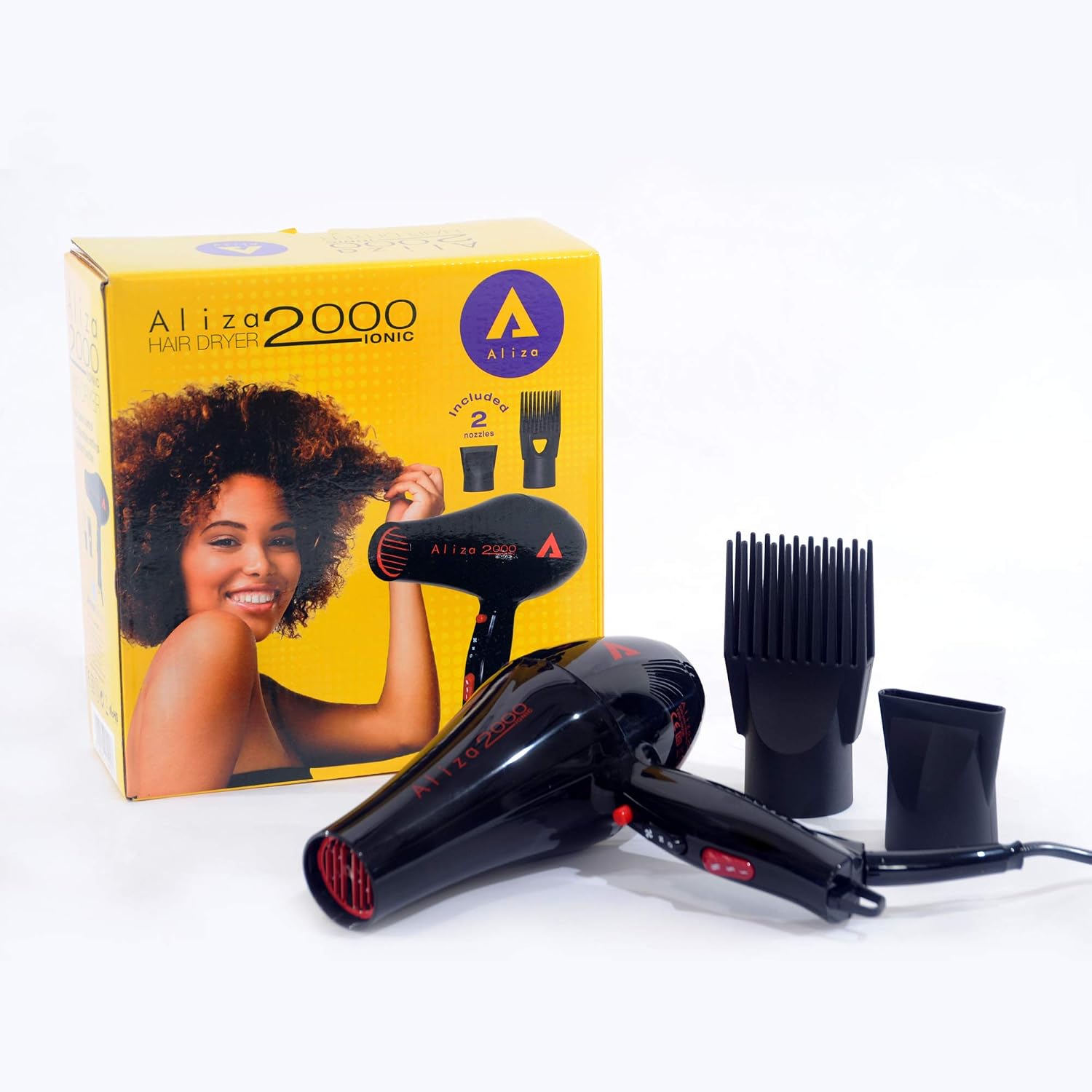 Aliza 2000 Ionic Hair Dryer, Black