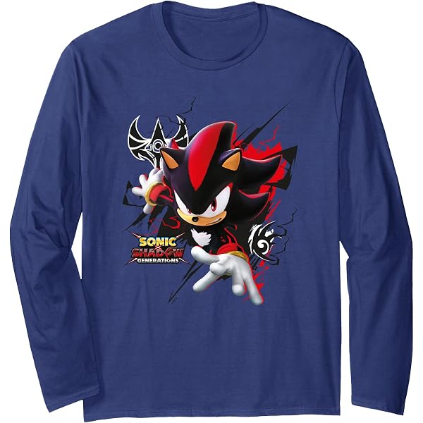 Sweatshirt Officiel Sonic The Hedgehog - Design Sonic X Shadow Generations, Col Tissé, Coupe Classique (241g)