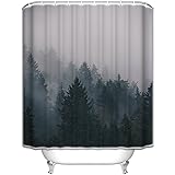 KIKKERLAND Cortina de baño, poliéster, abedul: Amazon.com.mx: Hogar y