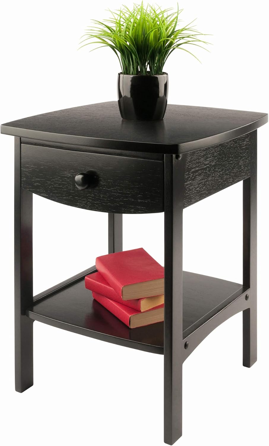 Winsome Wood Claire Accent Table, Black: Kitchen & Dining