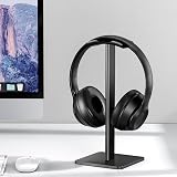 New Bee Aluminum Headphone Stand Holder Universal Gaming Headset Mount Black view 6