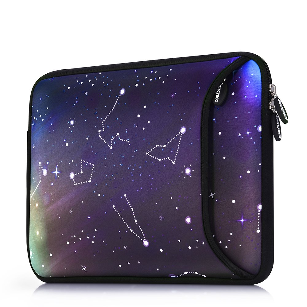 Sancyacc Laptop Sleeve, Water-Resistant Sleeve Bag Cover 13-13.3 Inch, Neoprene Laptop Bag Case, Full Protective Carrying Notebook Pocket for MacBook Air/Pro (Star)