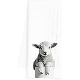 INDAJEDN Sheep Hand Towels, 16x24 Inch, Microfiber, Sheep Color