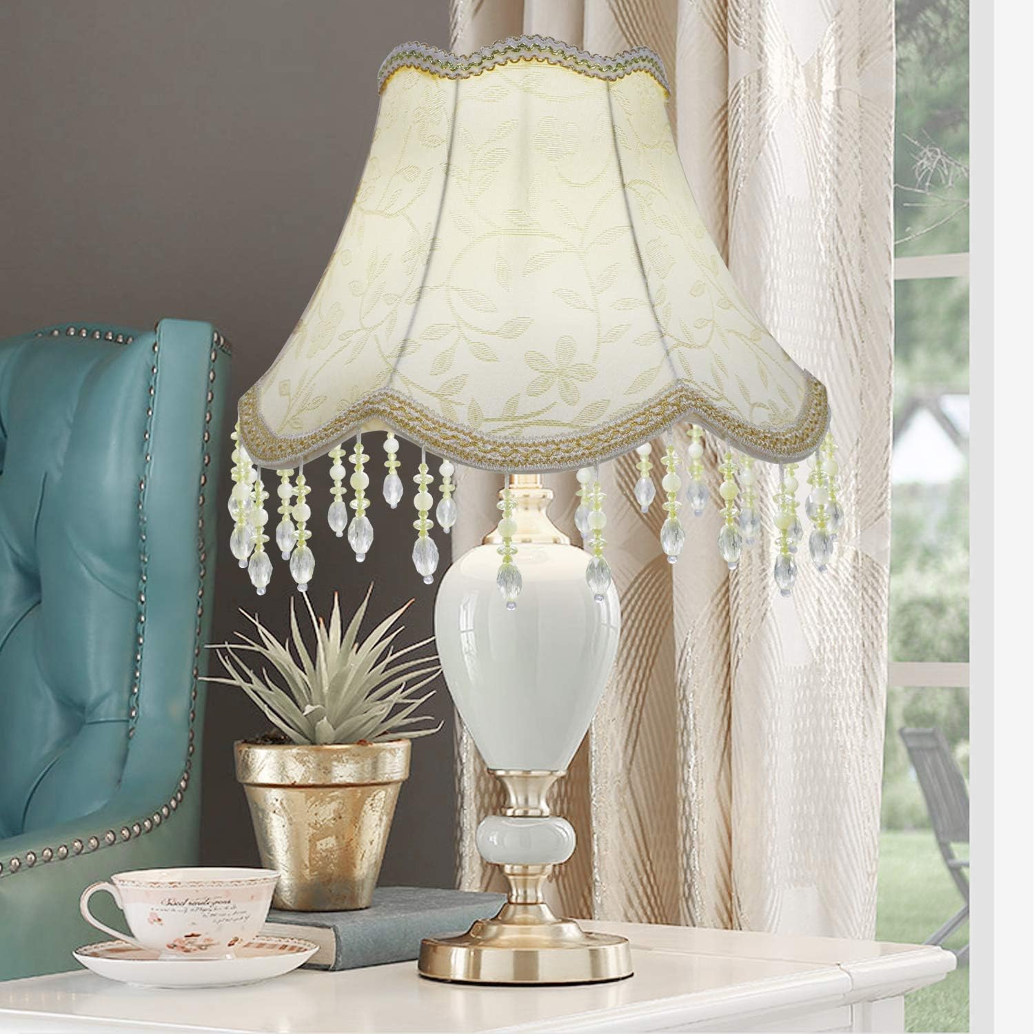 Eastlion 12" UNO Lampshade with Pendant for Table Lamps,Floor Lamps,Suitable for E14/E27 Lamp,15 * 30 * 22cm - Image 5