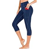 Heathyoga Seamless Leggings with Pockets for Women High Waisted Yoga Pants with Pockets Workout Leggings for Women