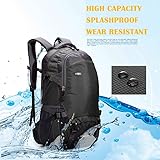Norston camping rucksack, 45L Lightweight rucksack Hiking Backpack, Multi-functional Water-resistant Casual Camping Trekking Rucksack Cycling Travel Climbing Mountaineer Outdoor Sport Daypack Bag