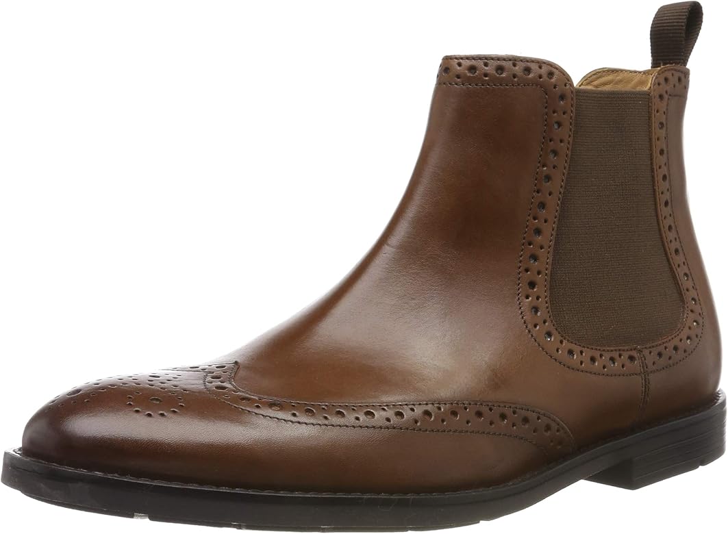 clarks tan chelsea boots