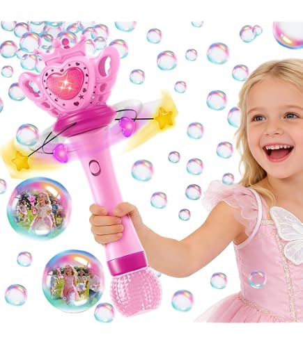 Machine à bulles de fumée, baguette élastique à bulles avec brume colorée et bulles de brouillard magiques, plaisir interactif, flux continu automatique, baguette portable rechargeable par USB pour