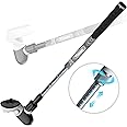 YOGES Adjustable Length VR Golf Club Handle for Meta Quest 3S/Quest 3/Oculus Quest 2, 90 Degree Virtual Reality Baseball Controller Attachment, Simulator Real Golf Game (ONLY for Right Controller)