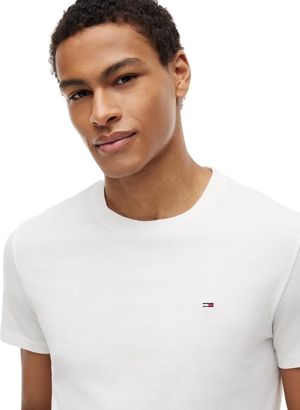 Tjm Xslim 2pack Jersey Tee Ext Dm0dm20687, Maglietta a Maniche Corte Uomo, Multicolore (Black/Ecru), L (Pacco da 2)