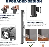 HollyHOME Retractable Stair Gate 180cm Grey Baby Gate Dog Gate view 2