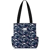KAMO Floral Tote Bag - Waterproof Lightweight Handbags Travel Shoulder Bag for Hiking Yoga Gym Swimming Travel Beach