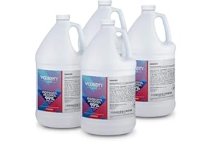 Vaxxen Labs Isopropyl Alcohol 99 percent (IPA) - USP-NF Medical Grade Concentrated Rubbing Alcohol - Made in USA - 128 Fl Oz/Gallon (4 Pack)