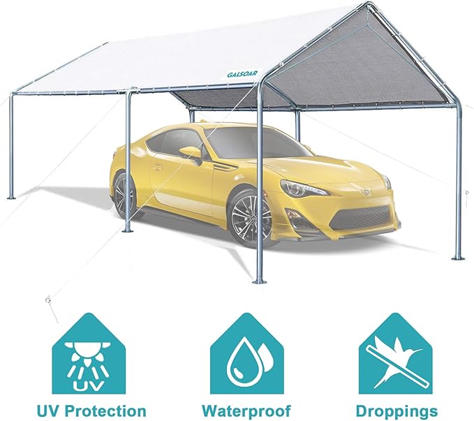 Amazon.com: Galsoar - Toldo para coche de coche de 9.8 x 19.7 ft
