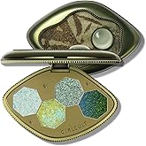 GIRLCULT 4-Color Sparkle Eyeshadow Palette – All Shimmer Blue Green Eyeshadow Quad, Highly Pigmented Glitter Finish, Long-Lasting & Blendable, Cool Toned Eye Makeup for Daily or Party Looks #61