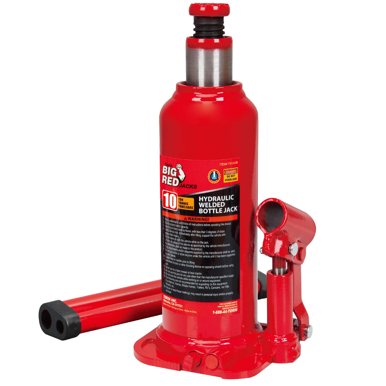 Torin T91003 10 Ton Hydraulic Bottle Jack Amazon.in Home & Kitchen