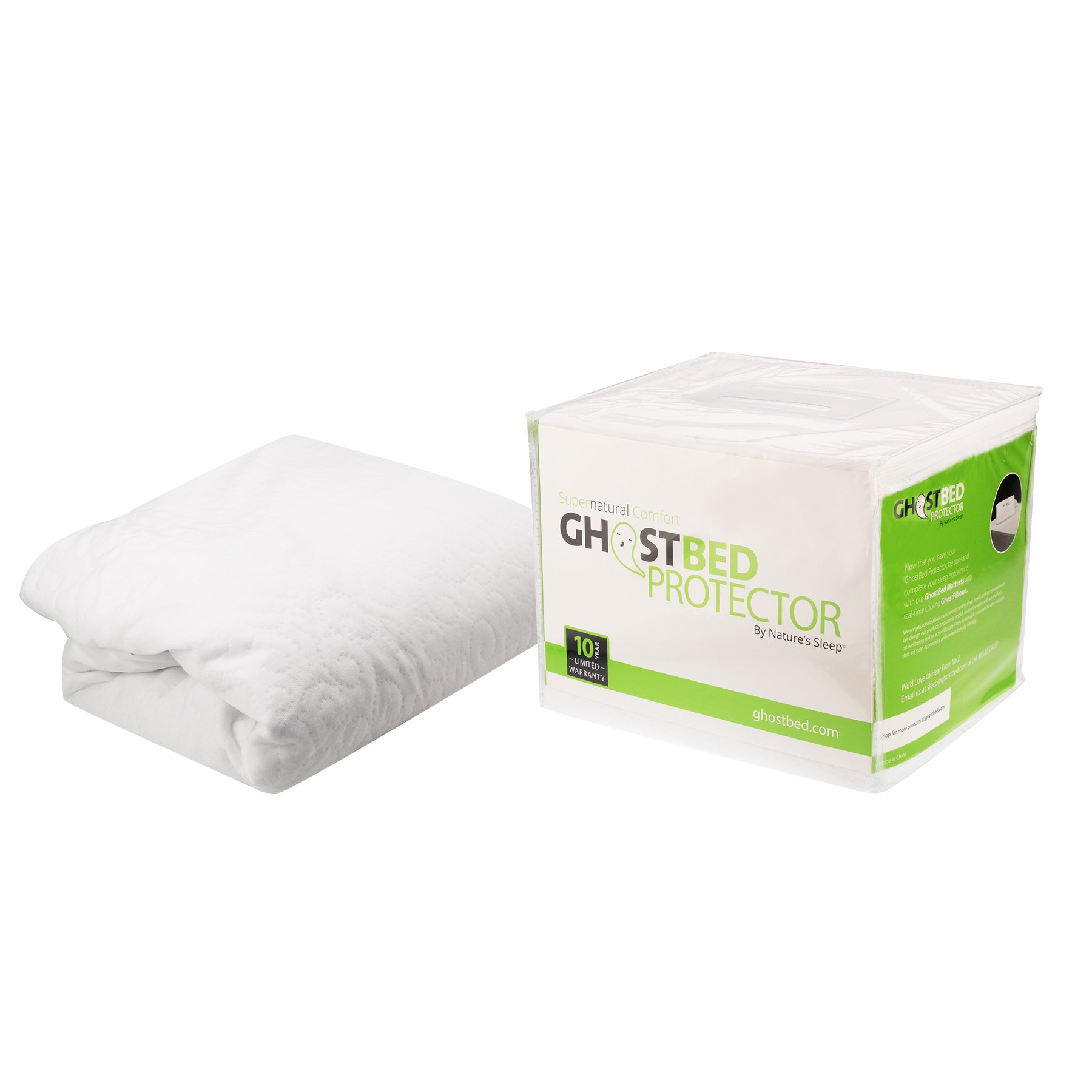 GhostBed Queen Premium Mattress Protector Noiseless 100 Waterproof