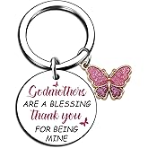Iweca Godmother Proposal Gift Will You Be My Godmother Keychain God Mother Gifts For Women Christian Baptism Gifts From God Daughter Godson Madrina gifts For Mothers Day Birthday