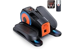 Under Desk Elliptical, Elliptical Leg Exerciser for Seniors, Home Portable Elliptical with Remote Co...