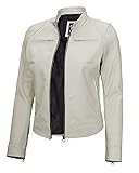 Decrum Cafe Racer Moto Leather Jackets - Women's