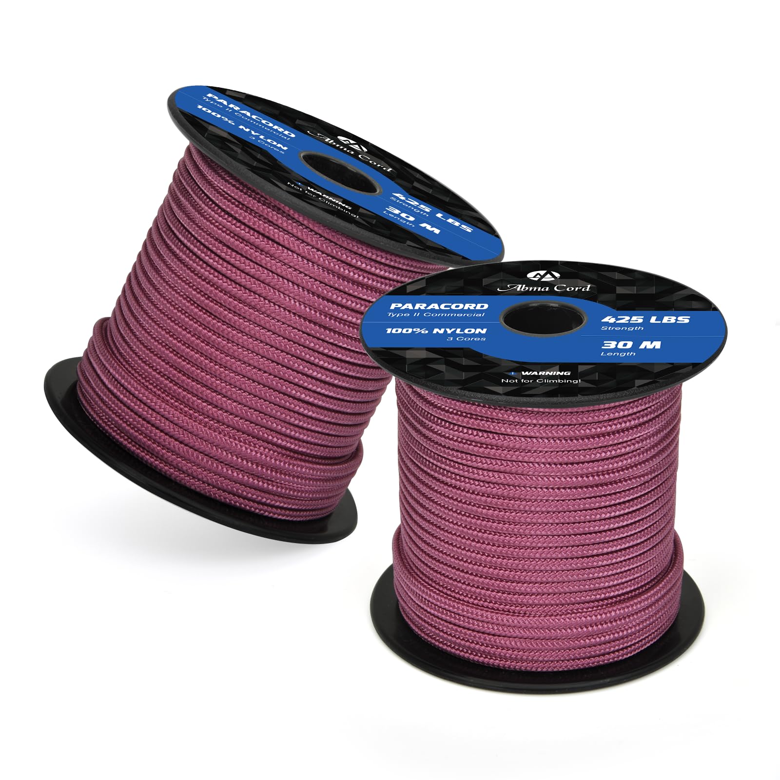 Abma Cord Paracord 425 lbs 3mm 100% Nylon 30M - Berry purple