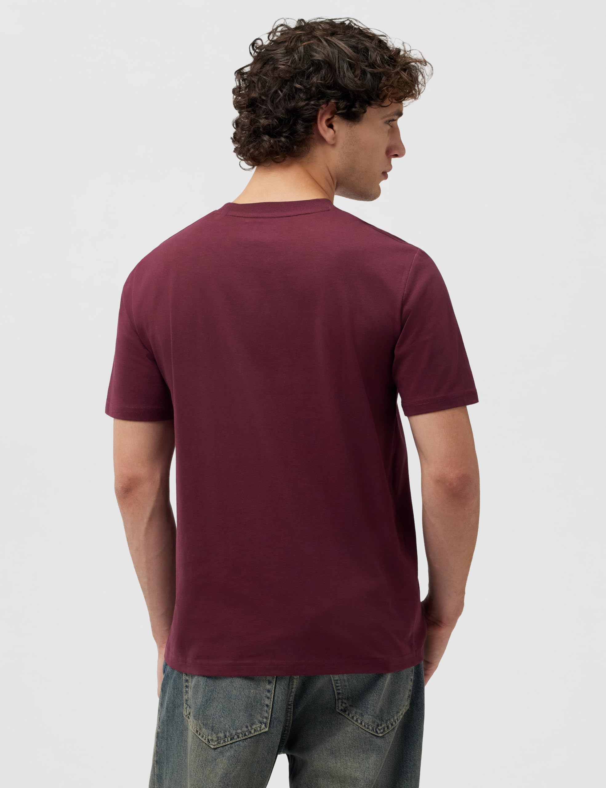 Marc OߴPolo Herren T-Shirt aus Bio-Baumwolle mit Rundhalsausschnitt, Rot (Dark Romance), XL 3